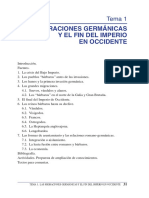 T - 1. Las Migraciones Germánicas y El Fin Del Imperio en Occidente