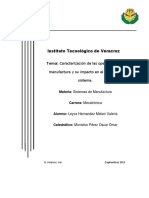 Caracterizacion de Las Operaciones de Manufactura