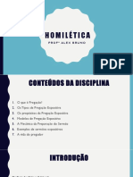 Homilética - Profº Alex Bruno