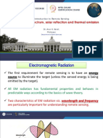 Week-1 Module-4 EM Spectrum Solar Reflection and Thermal Emission Remote Sensing