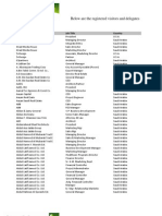 Participant List 110609