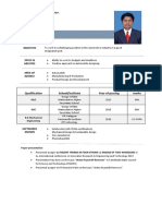 Raviprakash S: Qualification School/Institute Year of Passing Secured Marks