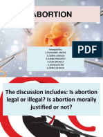 Abortion: Arranged By: 1.tuwanku Andre 2.zurra Amalia 3.ajeng Prasasti 4.alya Marsca 5.asyifa Putri 6.atira Oftafia