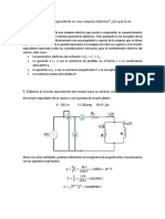 ¿Qué Es El Circuito Equivalente en Una Máquina Eléctrica? ¿En Qué Le Es Equivalente?