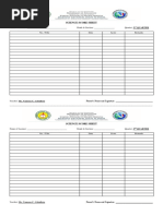 Learner's Score Sheet