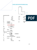 Retaining Wall Design