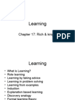 Learning: Chapter 17: Rich & Knight