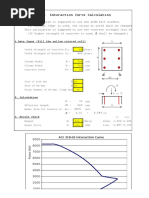 ACI 318-02 Interaction Curve Calculation: 1.data Input (Fill The Yellow Colored Cell)