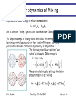 Thermodynamics of Mixing: N + RT LN P + N + RT LN P