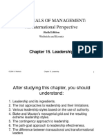 Essentials of Management: An International Perspective: Chapter 15. Leadership