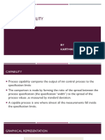 Process Capability: BY KARTHIKEYAN M - 1702016