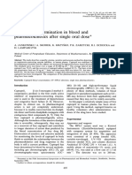 Captopril: Determination in Blood and Pharmacokinetics After Single Oral Dose