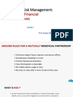 Risk & Risk Management:: Role of Financial Derivatives