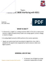 Topic: Parallel DAC 0808 Interfacing With 8051