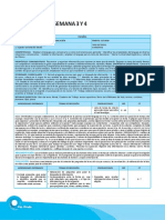 Planeación Semana 3 Y 4: Bloque 1
