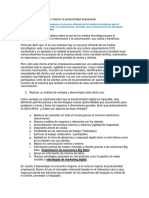 Evidencia 2. Estudio de Caso Como Mejorar La Productividad Empresarial. Semana 2.