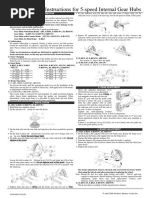 Sturmey Archer S RF5 Hub Instructions