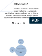 Primera Ley de La Termodinamica