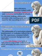 Philosophical Foundations of Curriculum