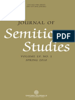 Journal of Semitic Studies-Vol. 1-2010 PDF