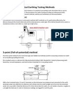 Earthing Testing Methods