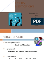 Asset Liability Management of Icici Bank: Presented By: Paul Caroline Poornima Sonal Anvin