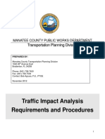 Traffic Impact Analysis Requirements and Procedures: Transportation Planning Division