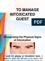 How To Manage Intoxicated Guest