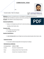 Curriculum - Vitae: Contact Info