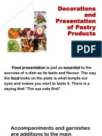 Decorations and Presentation of Pastry Products