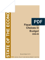 Rr76 Fiscal Policy Choices in Budget 2008-09