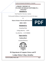 Submitted To: A Project Report On "Implementation of Domain Network in A College "