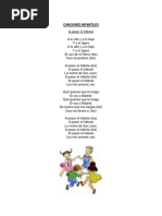 20 Canciones Infantiles 1 X Hoja