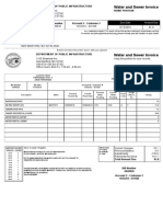 Water and Sewer Invoice: Department of Public Infrastructure Remit Portion