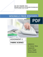 Wrinkle Free Finishes: Assignment-1