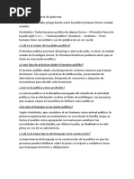 Resumen para Prueba de Política y Ciudadanía 5° Año de Secundaria