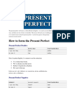 How To Form The Present Perfect