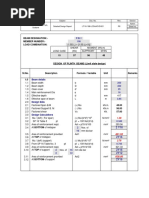 Beam Designation:-Member Number: - Load Combination