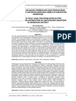 Sub Surface Fault Analysis From Geoelectric Measurement For Antisipation of Earthquake Disasters in Grobogan District