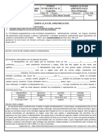 Prova Progressão História 6º Ano-Maio-2019ok