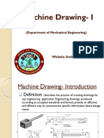 Machine Drawing-I: (Department of Mechanical Engineering)