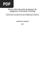 Introducción Al Manejo de Imágenes en Remote Sensing