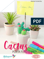 Cactus Porta Foto o Mensaje PDF