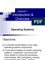 Introduction &: Operating Systems