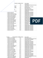 Timestamp Student Nameroll Number Section Choose Subject