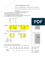 Using LINEST in Excel