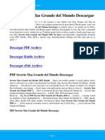 Secreto Mas Grande Del Mundo PDF