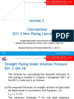 Section 2 Calculations B31.3 New Piping Calculations