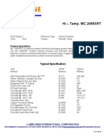 Brosur Lubline Hi-Temp MC 2495 XRT (English)