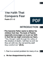 The Faith That Conquers Fear